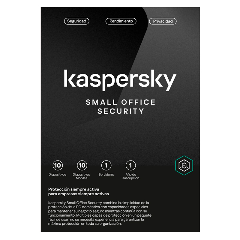Software Kaspersky Small Office Security, para 10 PCs+1 Serv